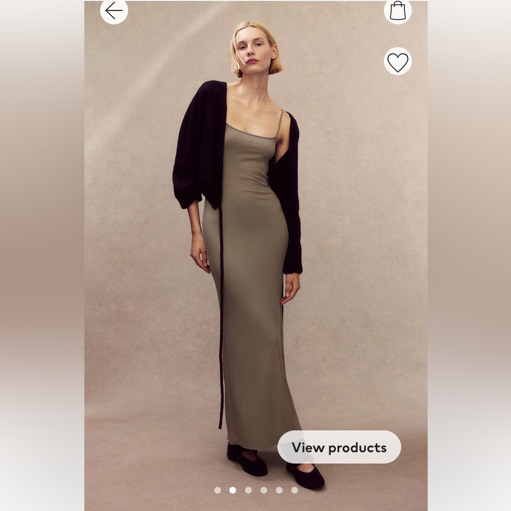 Ribbed maxi dress